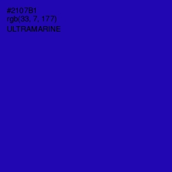 #2107B1 - Ultramarine Color Image
