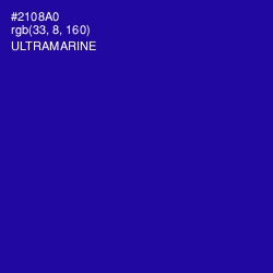 #2108A0 - Ultramarine Color Image