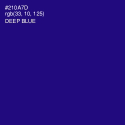 #210A7D - Deep Blue Color Image