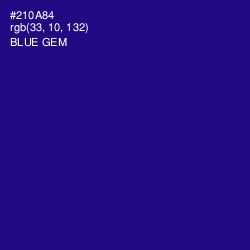 #210A84 - Blue Gem Color Image