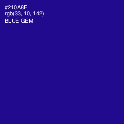 #210A8E - Blue Gem Color Image
