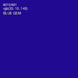 #210A91 - Blue Gem Color Image