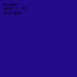 #210B89 - Blue Gem Color Image