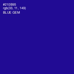 #210B95 - Blue Gem Color Image