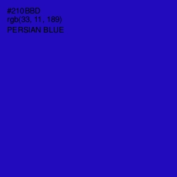 #210BBD - Persian Blue Color Image