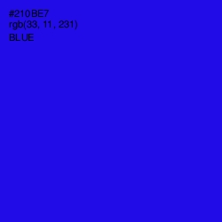 #210BE7 - Blue Color Image