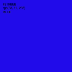 #210BEB - Blue Color Image