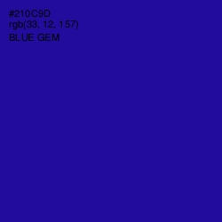 #210C9D - Blue Gem Color Image