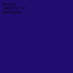 #210D70 - Deep Blue Color Image