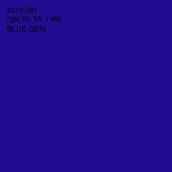 #210D91 - Blue Gem Color Image