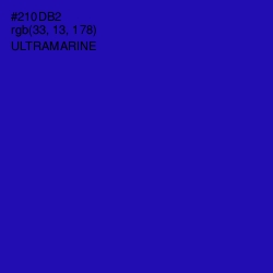 #210DB2 - Ultramarine Color Image