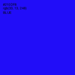 #210DF8 - Blue Color Image