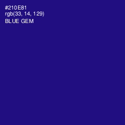 #210E81 - Blue Gem Color Image