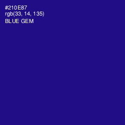 #210E87 - Blue Gem Color Image