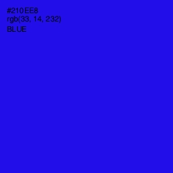 #210EE8 - Blue Color Image