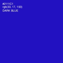 #2111C1 - Dark Blue Color Image