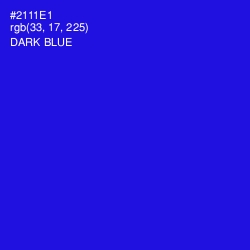 #2111E1 - Dark Blue Color Image