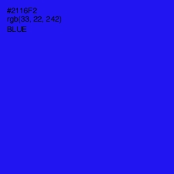 #2116F2 - Blue Color Image