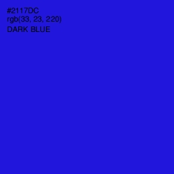 #2117DC - Dark Blue Color Image