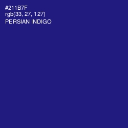 #211B7F - Persian Indigo Color Image