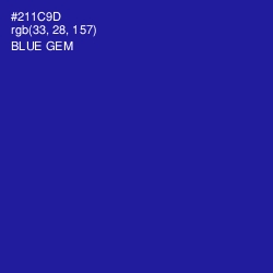 #211C9D - Blue Gem Color Image