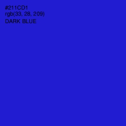 #211CD1 - Dark Blue Color Image