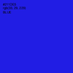 #211DE5 - Blue Color Image