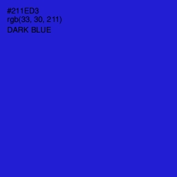 #211ED3 - Dark Blue Color Image