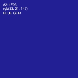 #211F93 - Blue Gem Color Image