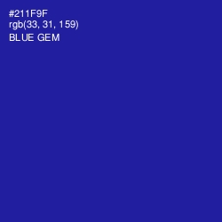 #211F9F - Blue Gem Color Image