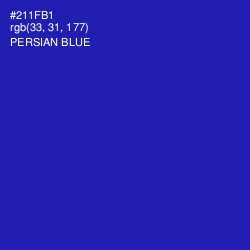 #211FB1 - Persian Blue Color Image