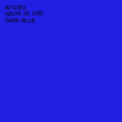 #2120E2 - Dark Blue Color Image