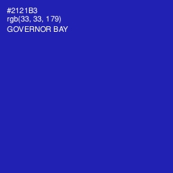 #2121B3 - Governor Bay Color Image