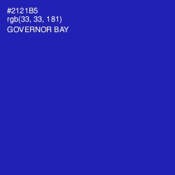 #2121B5 - Governor Bay Color Image
