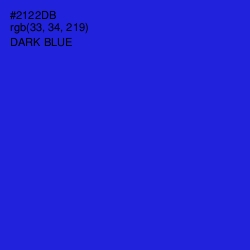 #2122DB - Dark Blue Color Image