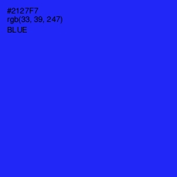 #2127F7 - Blue Color Image