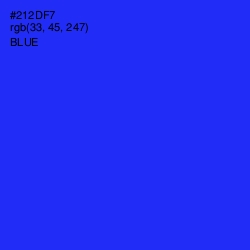 #212DF7 - Blue Color Image
