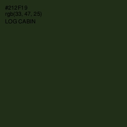 #212F19 - Log Cabin Color Image