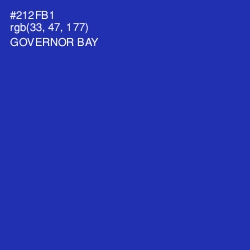 #212FB1 - Governor Bay Color Image