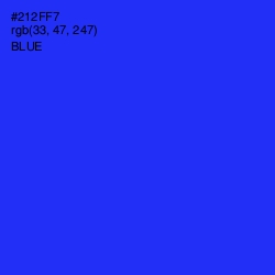 #212FF7 - Blue Color Image