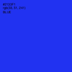 #2133F1 - Blue Color Image