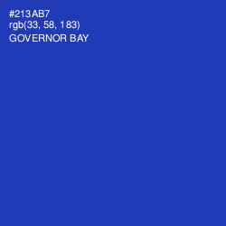 #213AB7 - Governor Bay Color Image