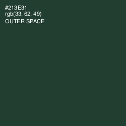 #213E31 - Outer Space Color Image