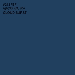 #213F5F - Cloud Burst Color Image