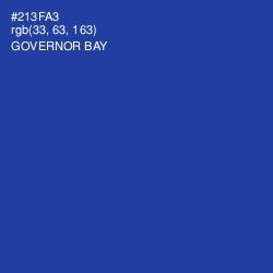 #213FA3 - Governor Bay Color Image
