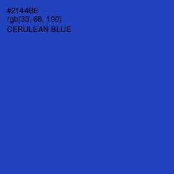 #2144BE - Cerulean Blue Color Image