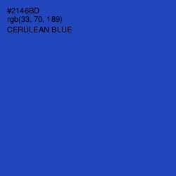 #2146BD - Cerulean Blue Color Image