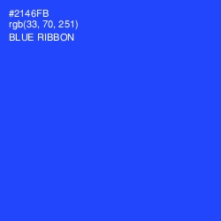 #2146FB - Blue Ribbon Color Image