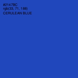 #2147BC - Cerulean Blue Color Image