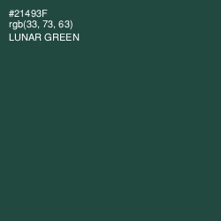 #21493F - Lunar Green Color Image